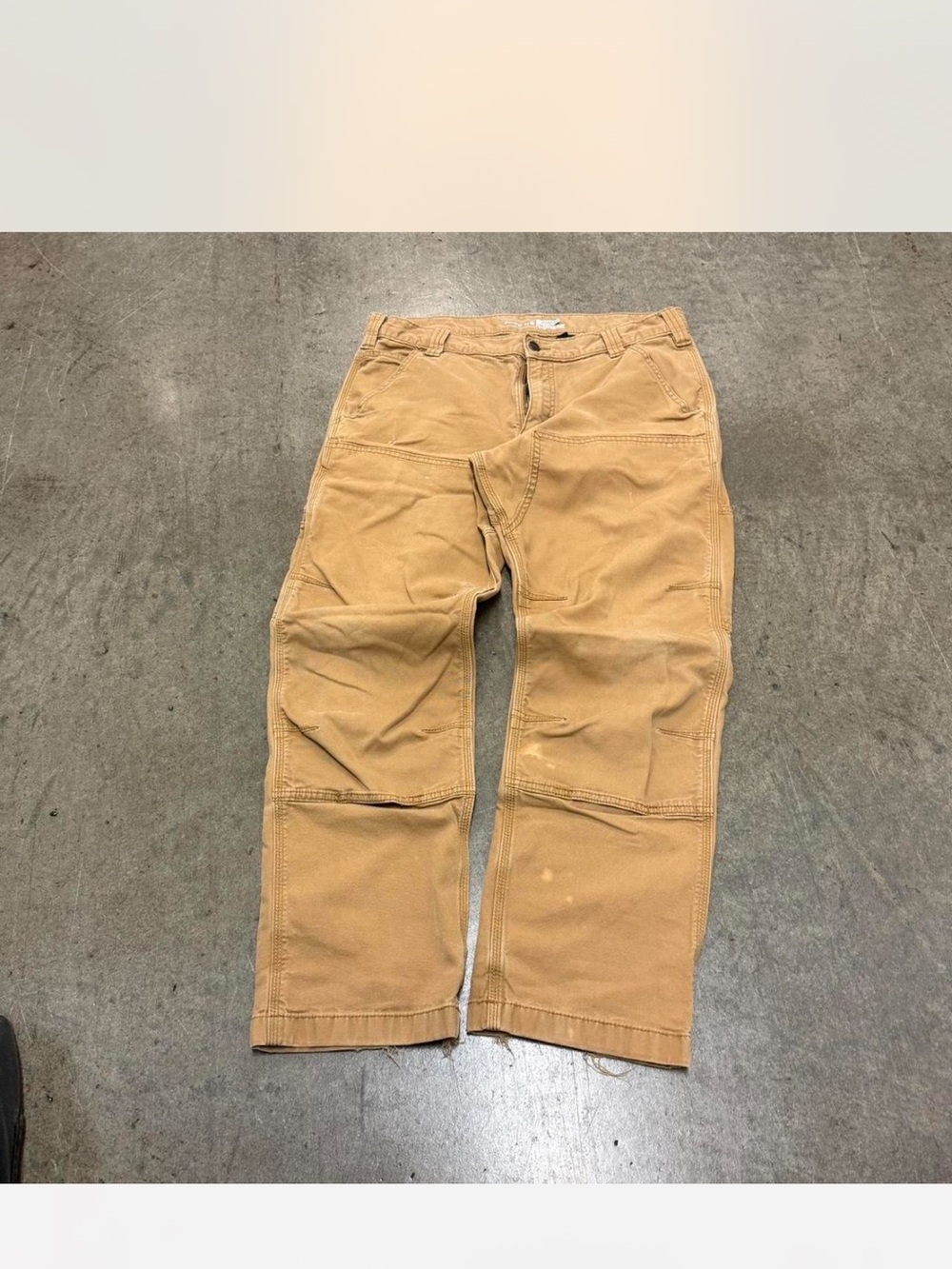 Carhartt Men's Cargo Work Pants in Tan
